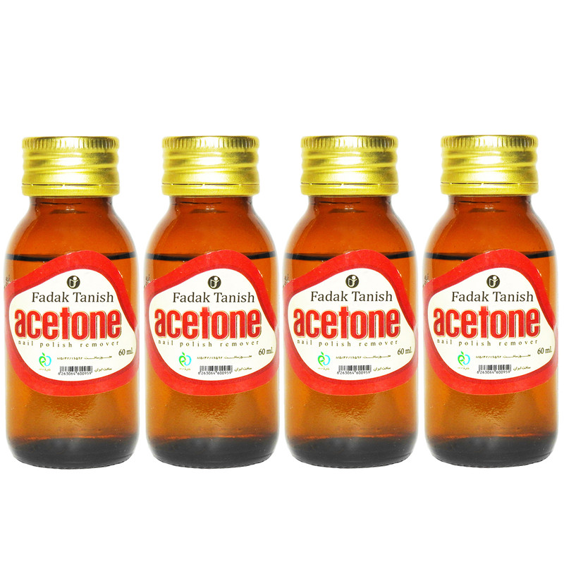 استون لاک پاک کن فدک تانیش مدل Gl حجم 60 میلی لیتر مجموعه 4 عددی