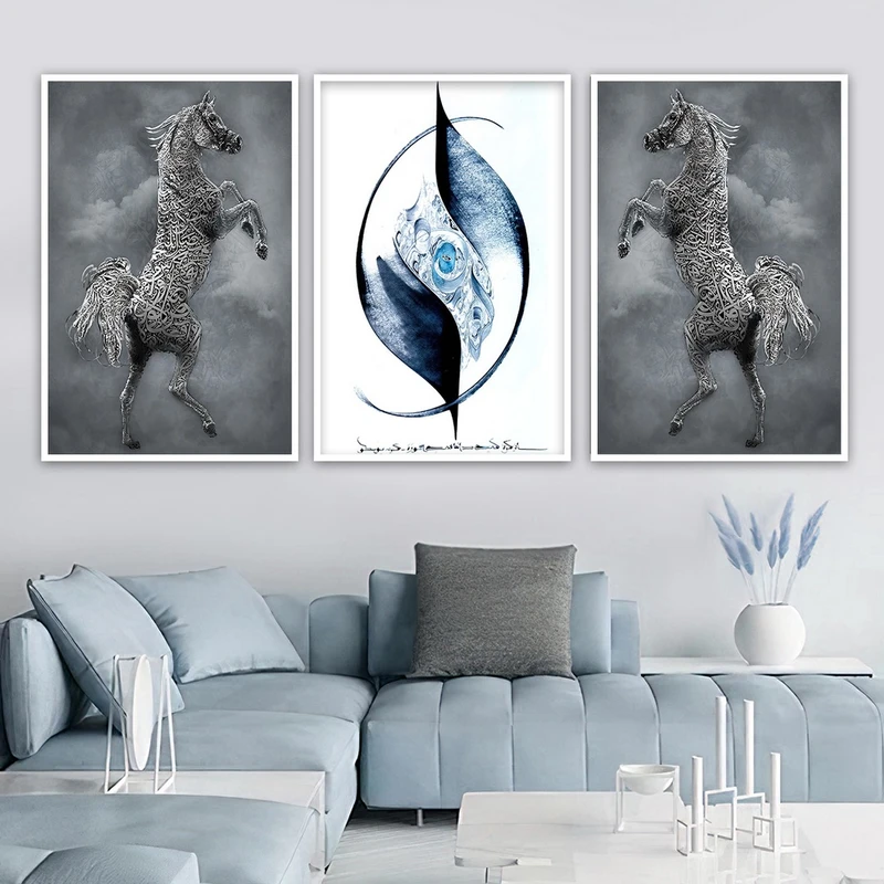 تابلو بکلیت طرح یونیکورن مدل W-754 مجموعه 3 عددی