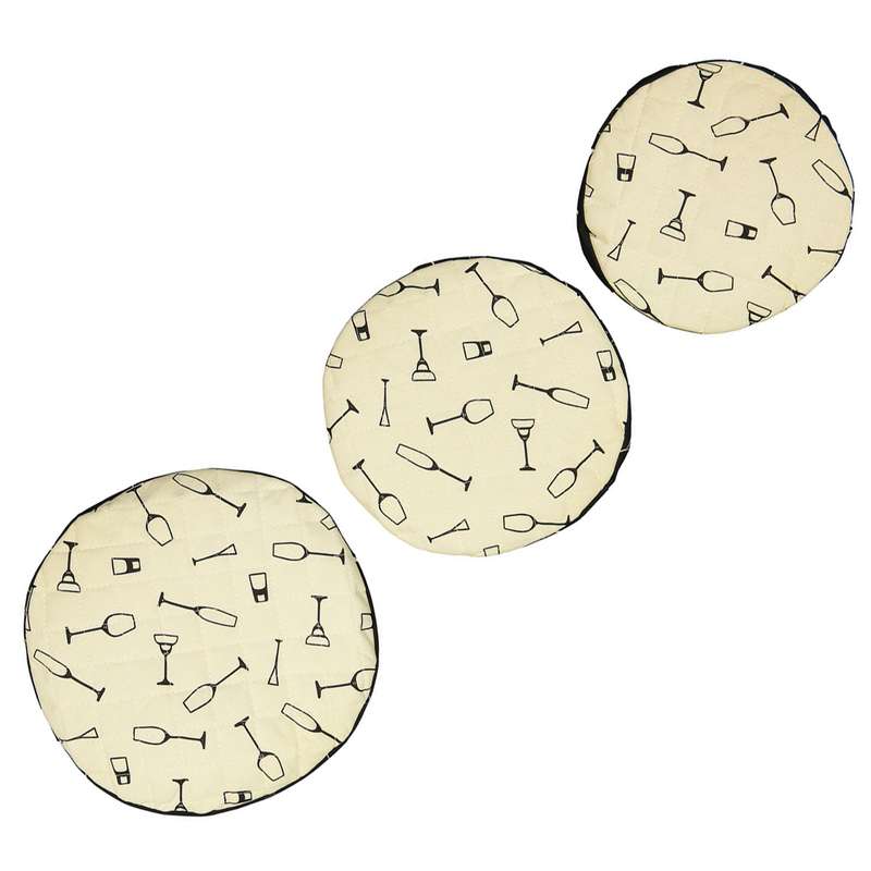 ست دمکنی 3 تکه رزین تاژ مدل گلس کشدار