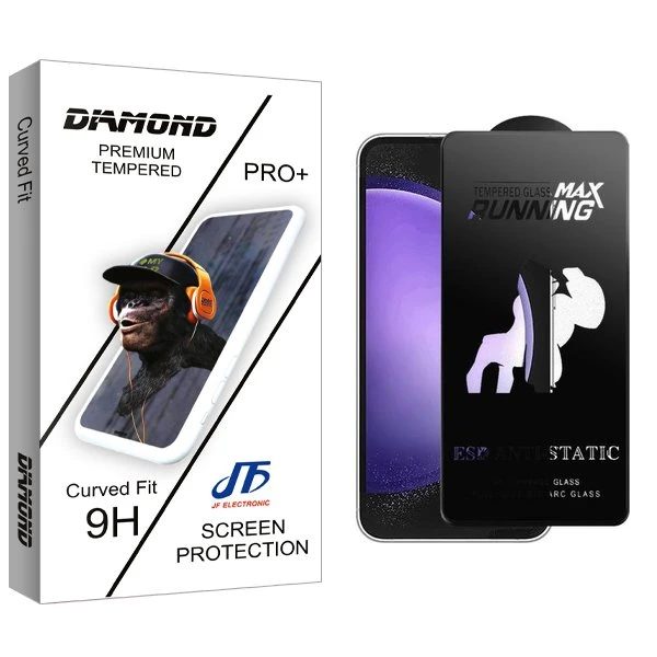 محافظ صفحه نمایش جی اف مدل Diamond2 Running Max مناسب برای گوشی موبایل سامسونگ Galaxy A54 / S23 FE