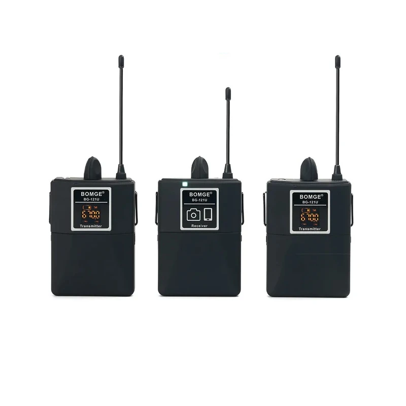 میکروفن بی سیم بوم جی مدل BG-121U با درگاه اتصال جک 3.5 میلی متری
