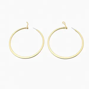 گوشواره حلقه‌ای زنانه مدل ساده ۱۰۰۱