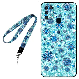 Megafone Snow Flake 0014 Cover For Samsung Galaxy M31 Mobile Neckband 