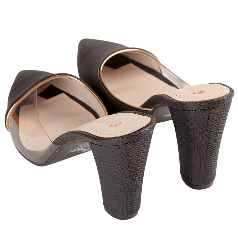 صندل زنانه مدل سوین رنگ مشکی