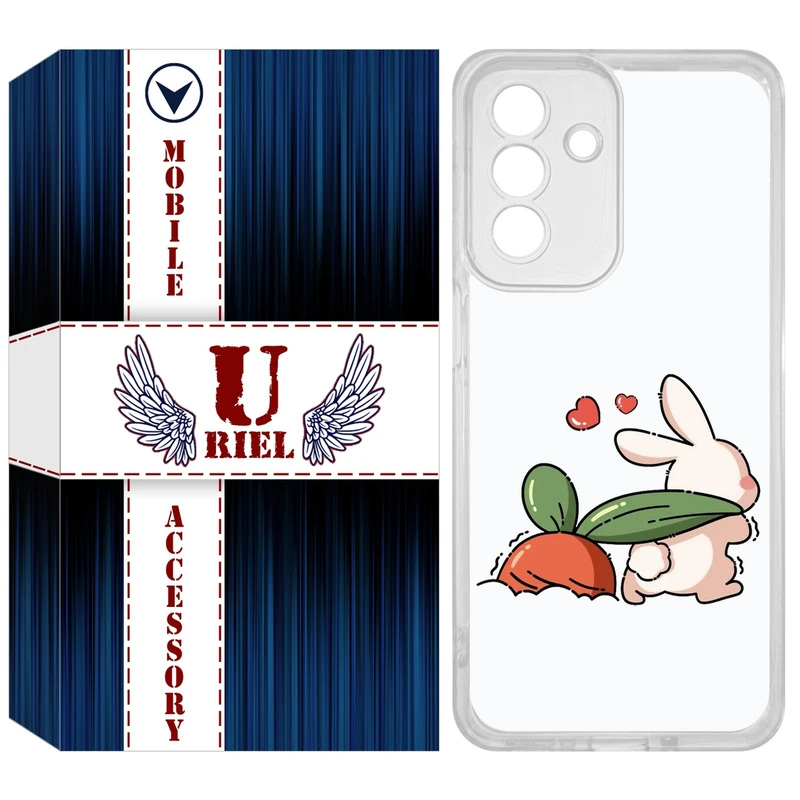 کاور یوریل مدل Clear کد 71 طرح خرگوش مناسب برای گوشی  موبایل سامسونگ Galaxy A17