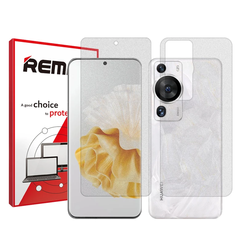 محافظ صفحه نمایش مات ریمکس مدل HyMTT مناسب برای گوشی موبایل هوآوی P60 Pro به همراه محافظ پشت گوشی
