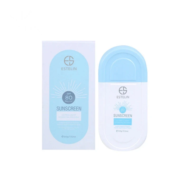 کرم ضد آفتاب بی‌رنگ صورت استیلن 80 SPF مدل ultra محافظ UVA ،UVB و PA+++،مناسب برای انواع پوست‌ وزن 100 گرم