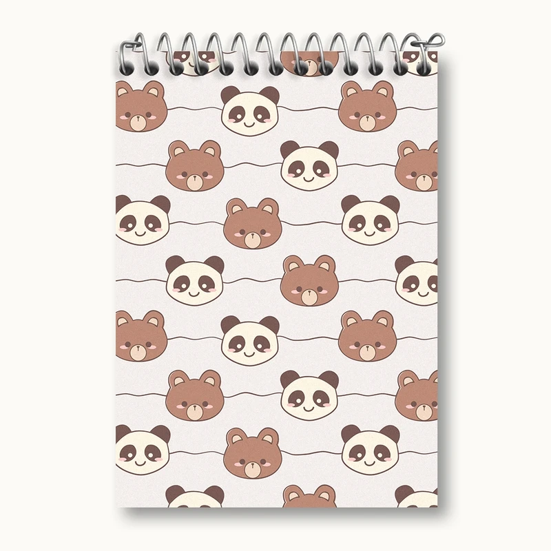 دفتر یادداشت 50 برگ خندالو مدل خرس و پاندا کد N421