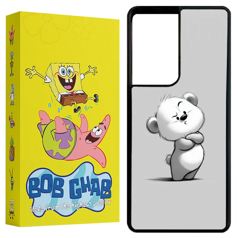 کاور باب قاب طرح طرح خرس مدل BCPS21U مناسب برای گوشی موبایل سامسونگ Galaxy S21 Ultra 5G