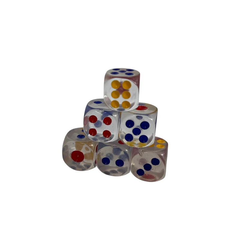 تاس بازی مدل الماس کد 3 مجموعه 6 عددی