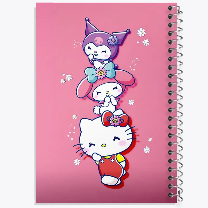 دفتر مشق 50 برگ خندالو طرح کرومی و کیتی و ملودی کد N3991