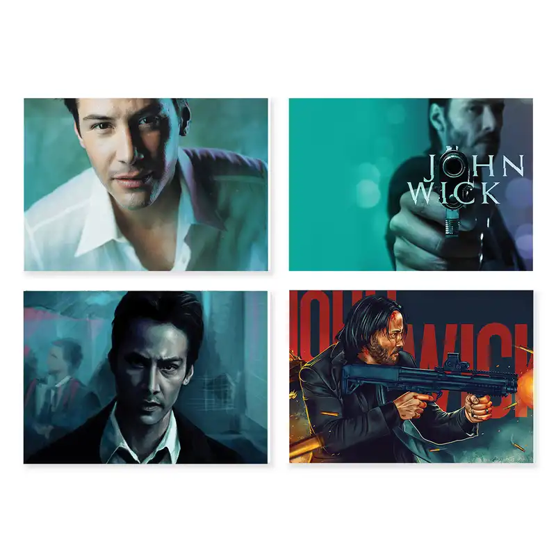 پوستر طرح کیانو ریوز کد A-2082 مجموعه 4 عددی