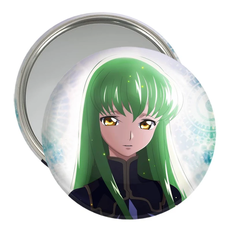 آینه جیبی خندالو مدل C.C سی سی انیمه کد گیاس Code Geass  کد 13050