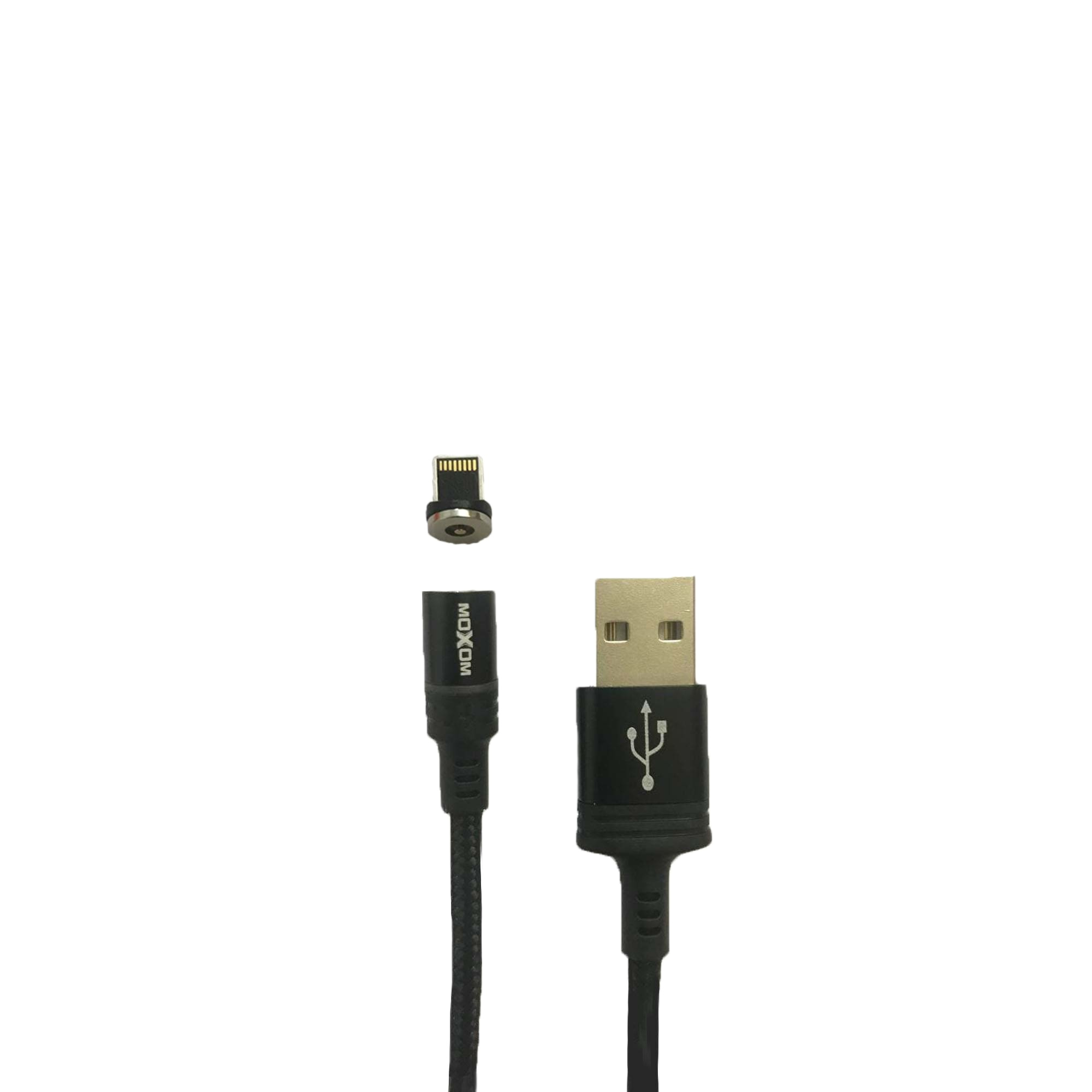 کابل تبدیل مغناطیسی USB به لایتنینگ موکسوم مدل MX-CB38 طول 1 متر