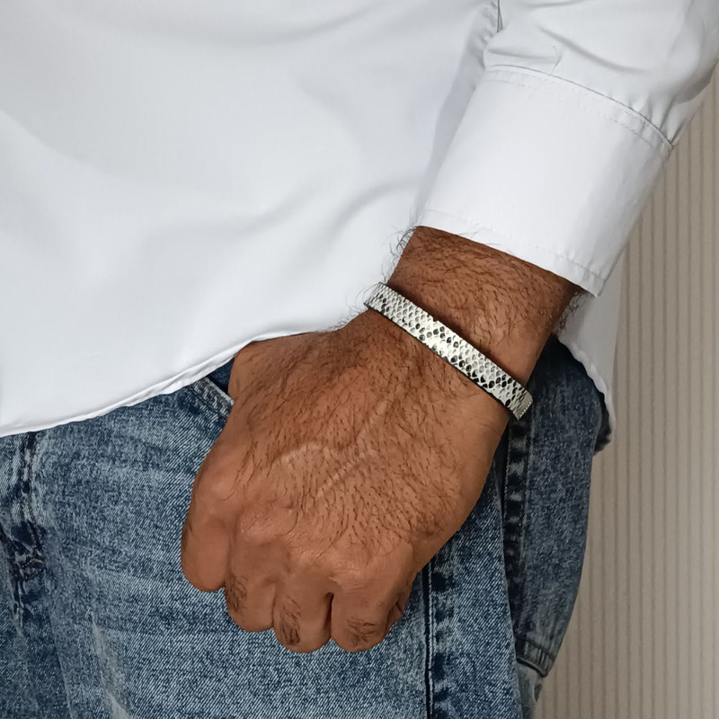 دستبند مردانه مدل تمساح