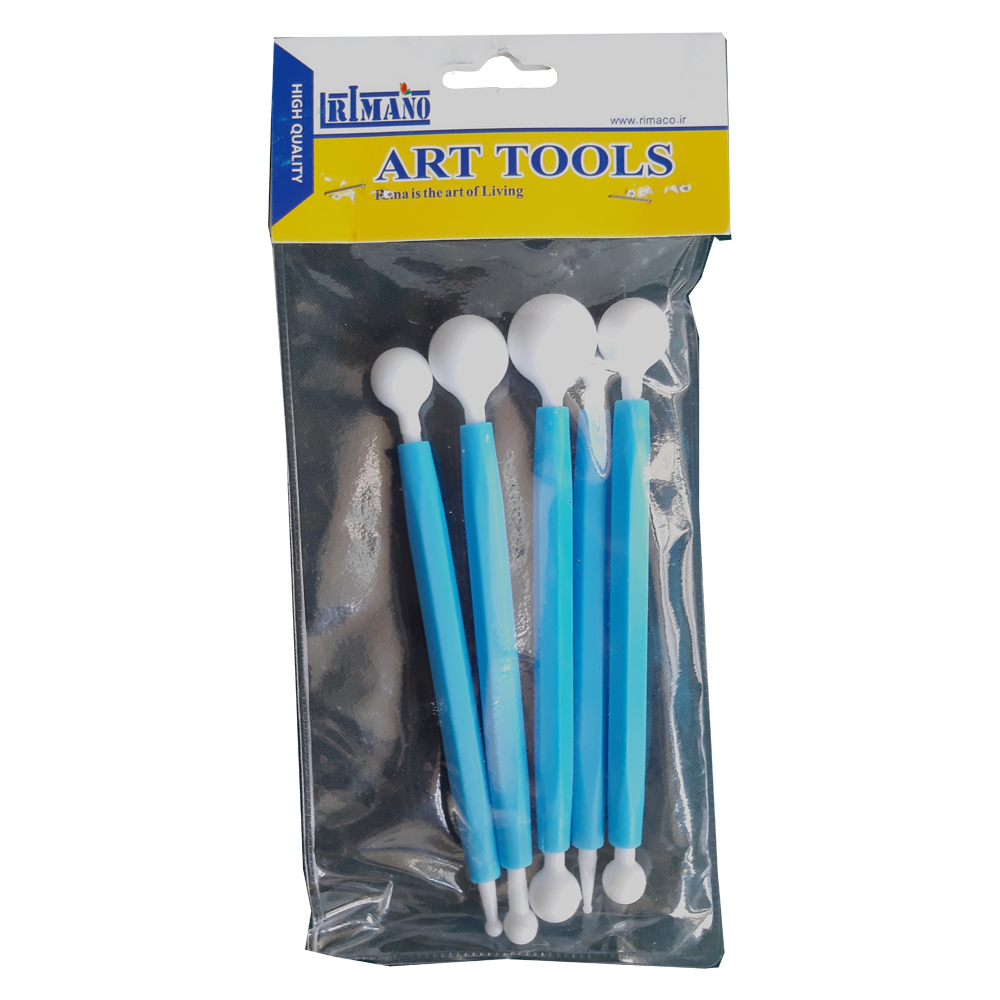 ابزار سفالگری مدل سمبه کد Fr98 مجموعه 5 عددی