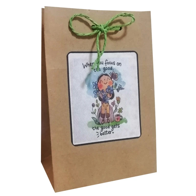 پاکت هدیه مدل جملات انگیزشی مجموعه پنج عددی