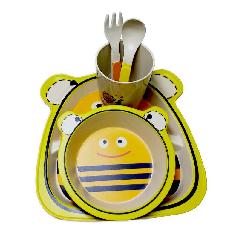 ظرف غذای 5 تکه کودک کوکو مدل Bee
