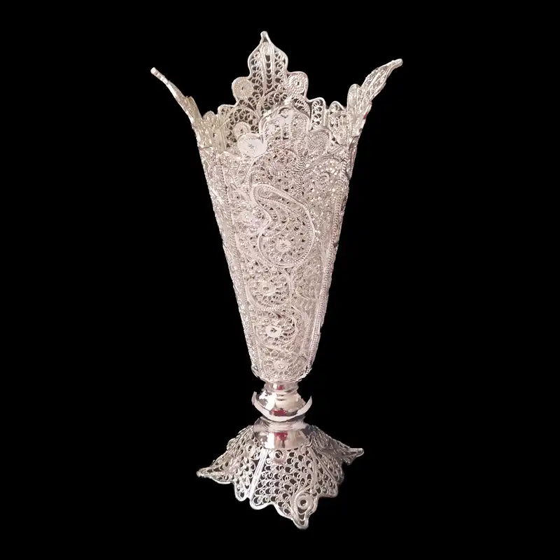 گلدان ملیله کاری مدل درنا کد 102