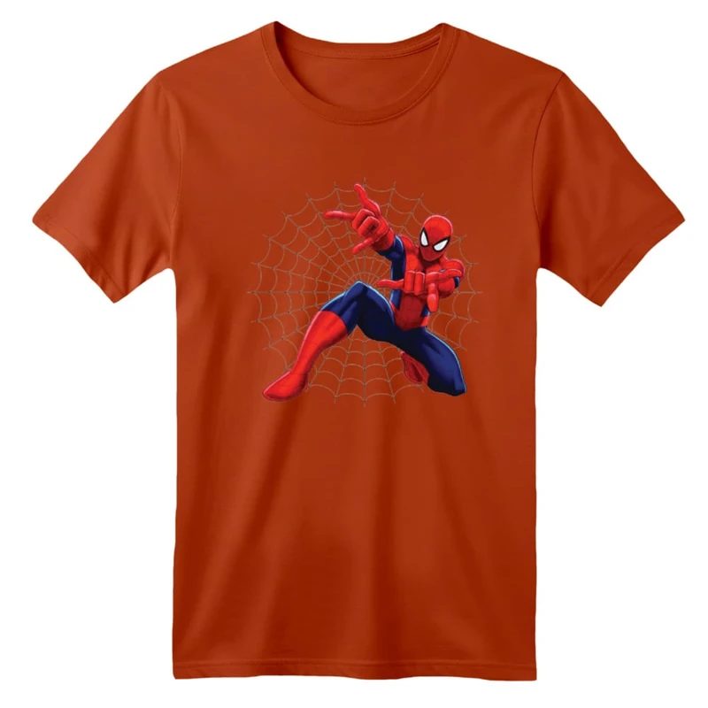 تی شرت آستین کوتاه بچگانه مدل مرد عنکبوتی کد ۱۵
