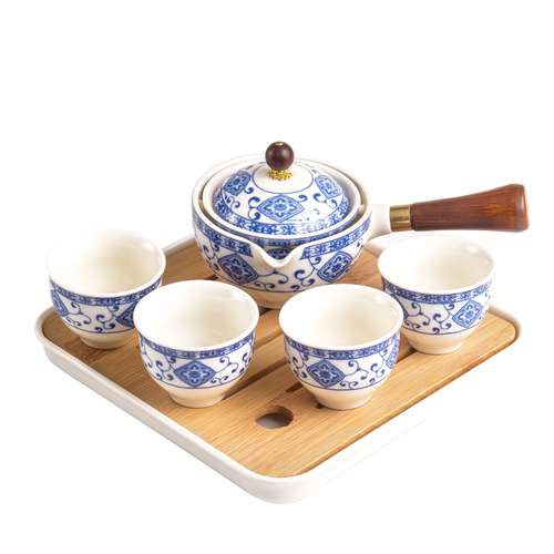 سرویس چای خوری 8 پارچه مدل 360 درجه کد A 
