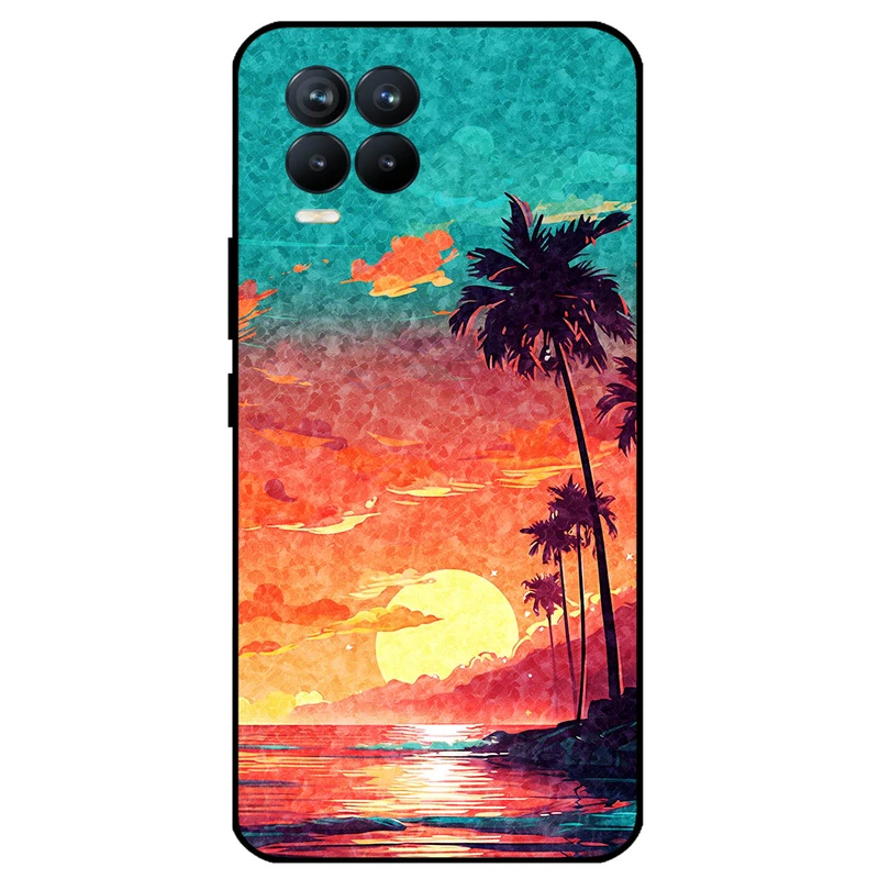 کاور مگافون طرح تابستان مدل 8000 مناسب برای گوشی موبایل ریلمی 8 4G / 8 Pro