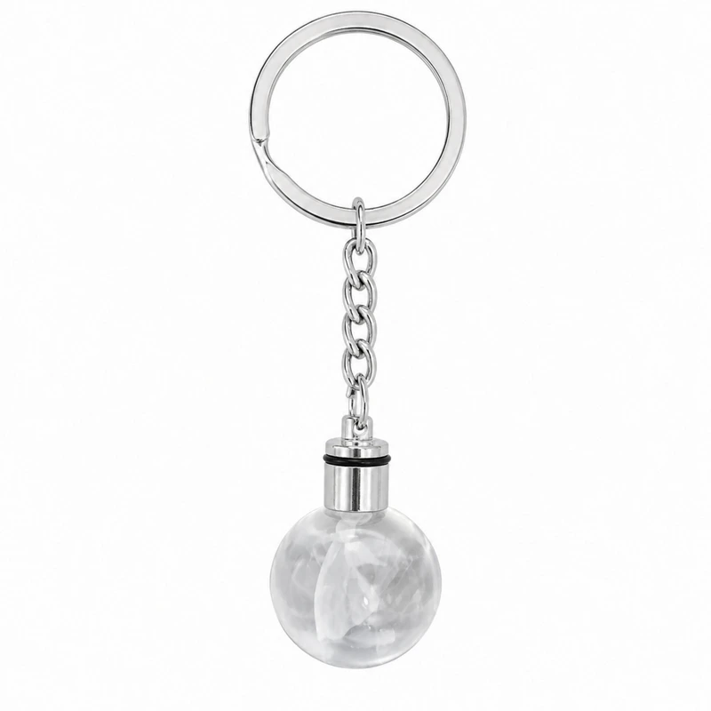 جاکلیدی گوی چراغ دار مدل blue-orb طرح فرشته