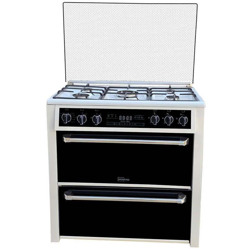 اجاق گاز 5 شعله بریموند طرح فر مدل K20
