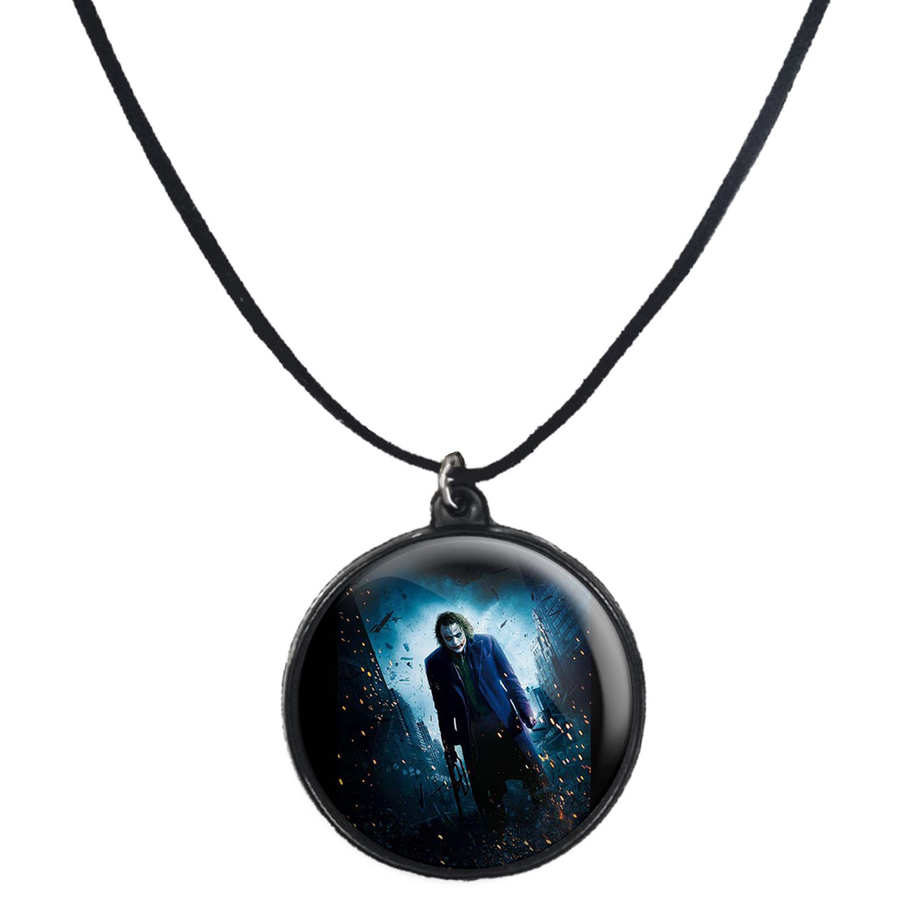 گردنبند پرمانه طرح جوکر کد pmb.5907 مدل دو طرفه