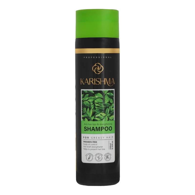 شامپو تقویت کننده و ضد ریزش مو کاریشما مدل Scalp Oil Control مناسب مو های چرب حجم ۲۵۰ میلی لیتر،تقویت کننده مو با خاصیت از بین برنده چربی مو و پوست سر،با کف کنندگی بالا