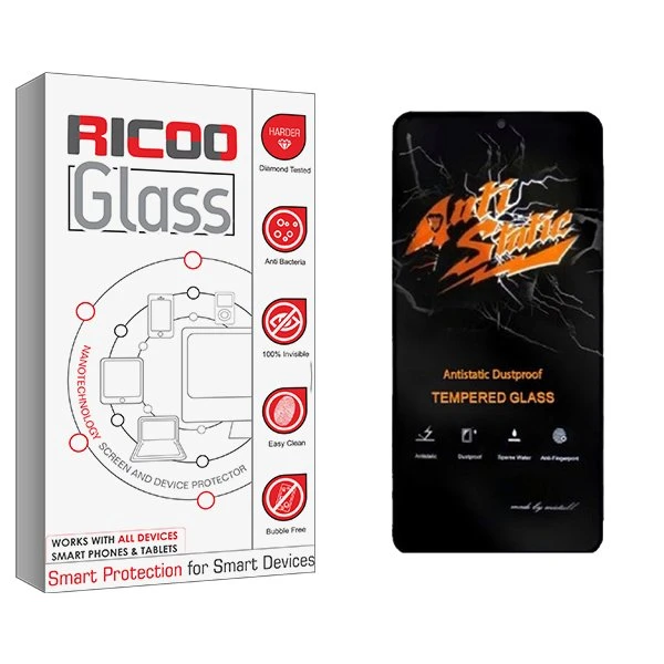 محافظ صفحه نمایش ریکو مدل RiC2 Antistatic مناسب برای گوشی موبایل شیائومی Redmi 12 4G/Redmi 12 5G/Redmi Note 12R/Poco M6 Pro