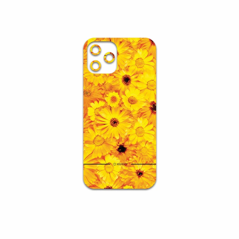 برچسب پوششی ماهوت مدل Yellow-Flower مناسب برای گوشی موبایل اپل iPhone 12 Pro