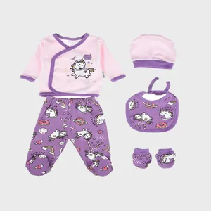 ست 5 تکه لباس نوزادی نسیکسِز مدل اسب تک شاخ