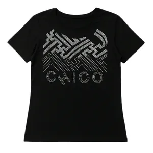 بلوز آستین کوتاه یقه گرد زنانه مدل مرواریدی