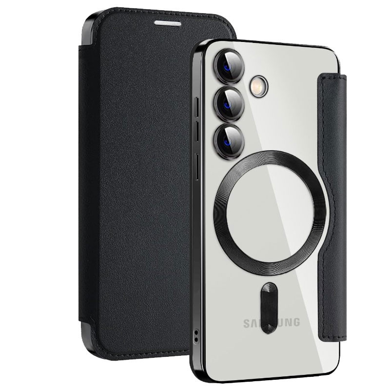 کیف کلاسوری مسیر مدل Leather Cover With Magsafe مناسب برای گوشی موبایل سامسونگ Galaxy S23 FE