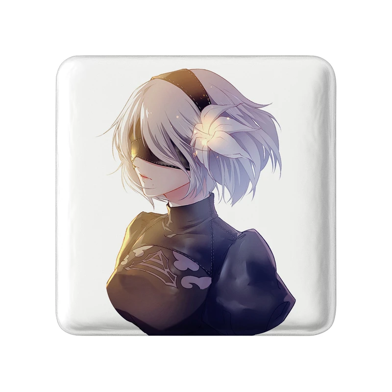 پیکسل خندالو طرح بازی نیر اتوماتا (Nier Automata)  مدل مربعی کد 31581