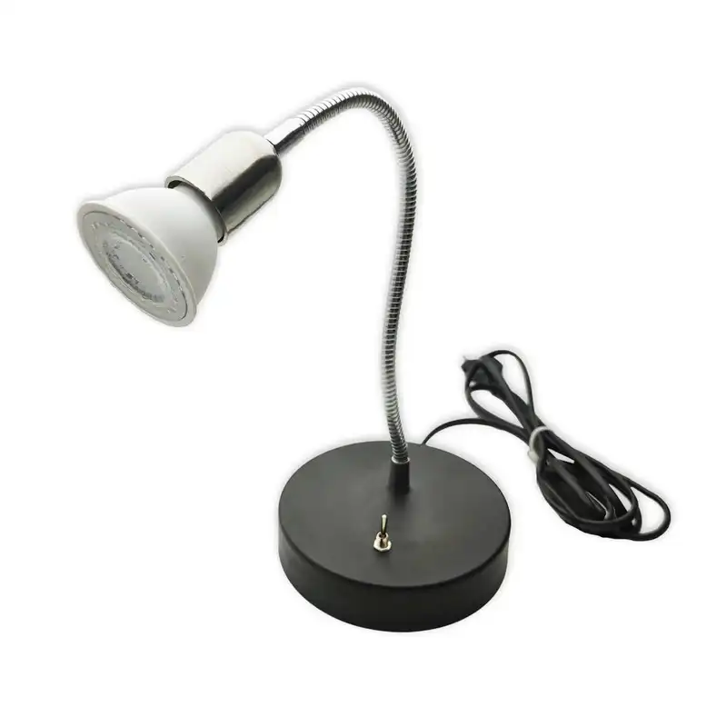 چراغ مطالعه رومیزی مدل فلزی پایه GU5.3 کد WH47