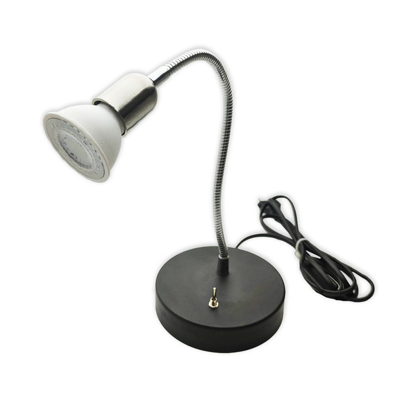 چراغ مطالعه رومیزی مدل فلزی پایه GU5.3 کد WH47