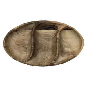 اردور خوری چوبی مدل بیضی موج دار 33