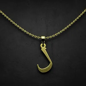 گردنبند طلا 18 عیار زنانه مدوپد مدل حرف ل کد I2-1-1155