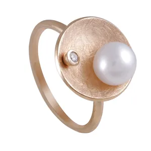 انگشتر طلا 18 عیار زنانه جواهری گاندی مدل A2162