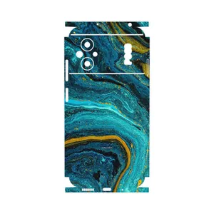 MAHOOT Turquoise marblewith golden streaks-FullSkin Cover Sticker for Xiaomi Poco M5