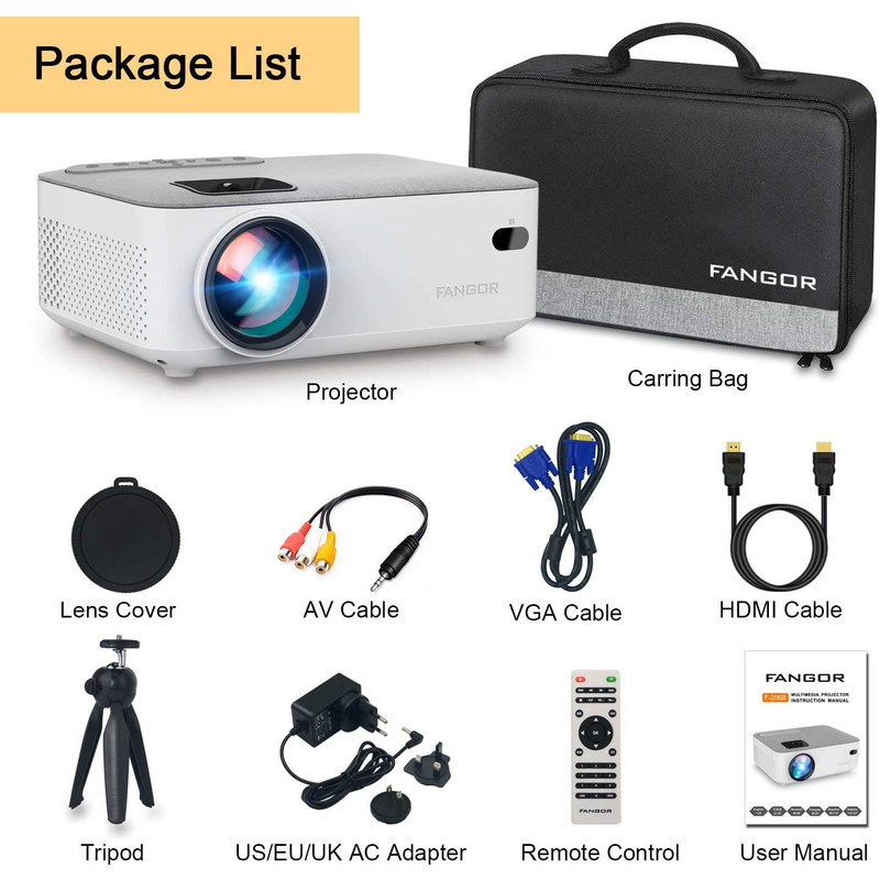 ویدئو پروژکتور مدل FANGOR F-206A ویدئو پروژکتور مدل FANGOR F-206A