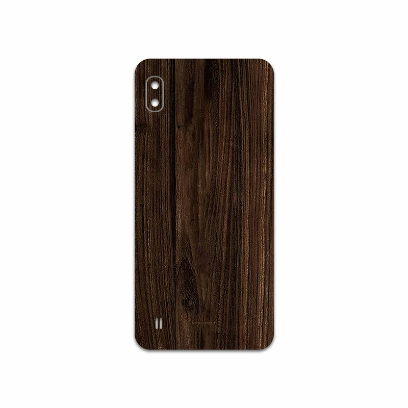 برچسب پوششی ماهوت مدل Dark Walnut Wood مناسب برای گوشی موبایل سامسونگ Galaxy A10