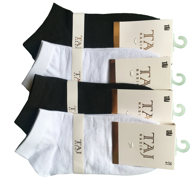 عکس شماره 2 : جوراب زنانه مدل مچی ساده نخی کد 0528 بسته 4 عددی