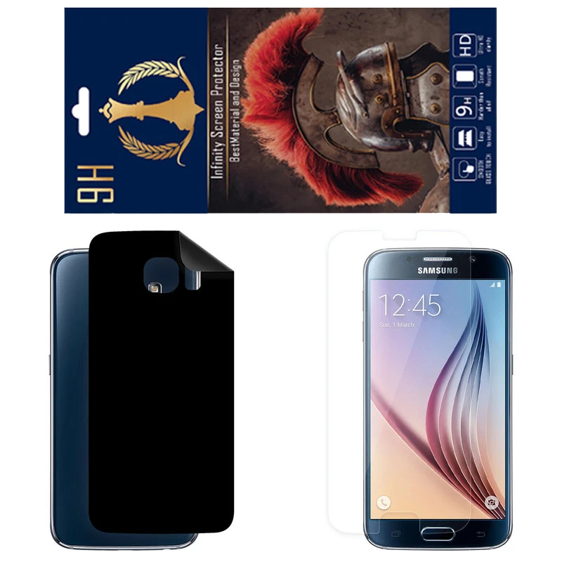 برچسب پوششی اینفینیتی مدل RG مناسب برای گوشی موبایل سامسونگ Galaxy S6 به همراه محافظ صفحه نمایش