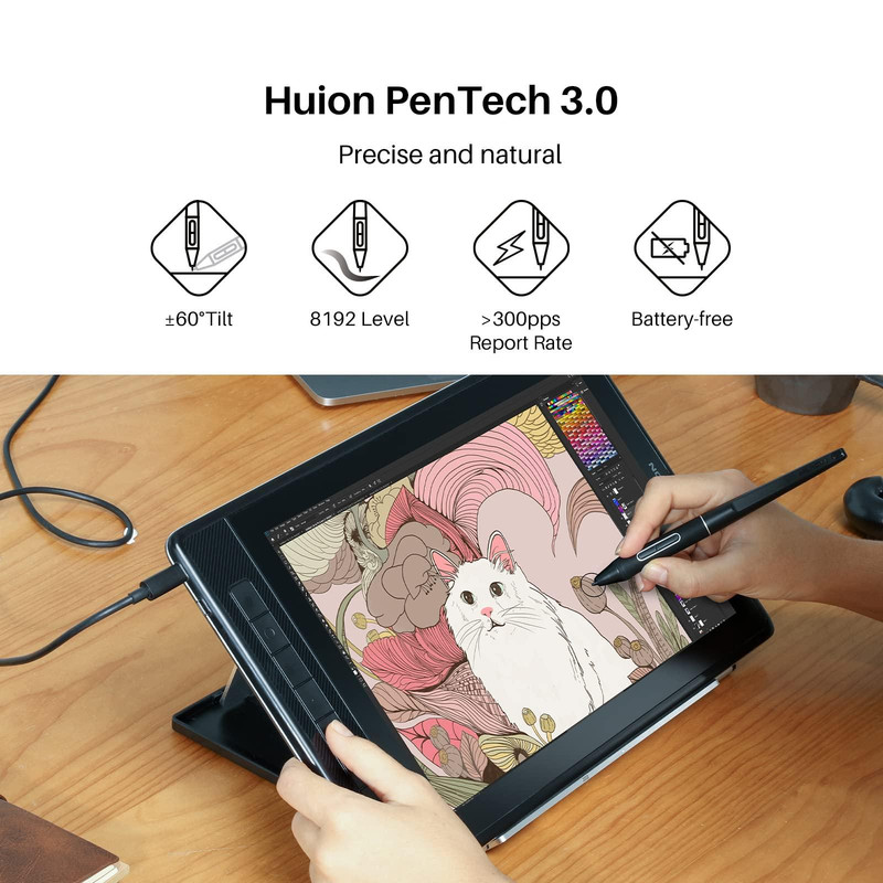 تبلت گرافیکی هوئیون مدل Kamvas Pro 13 (2.5k) QHD