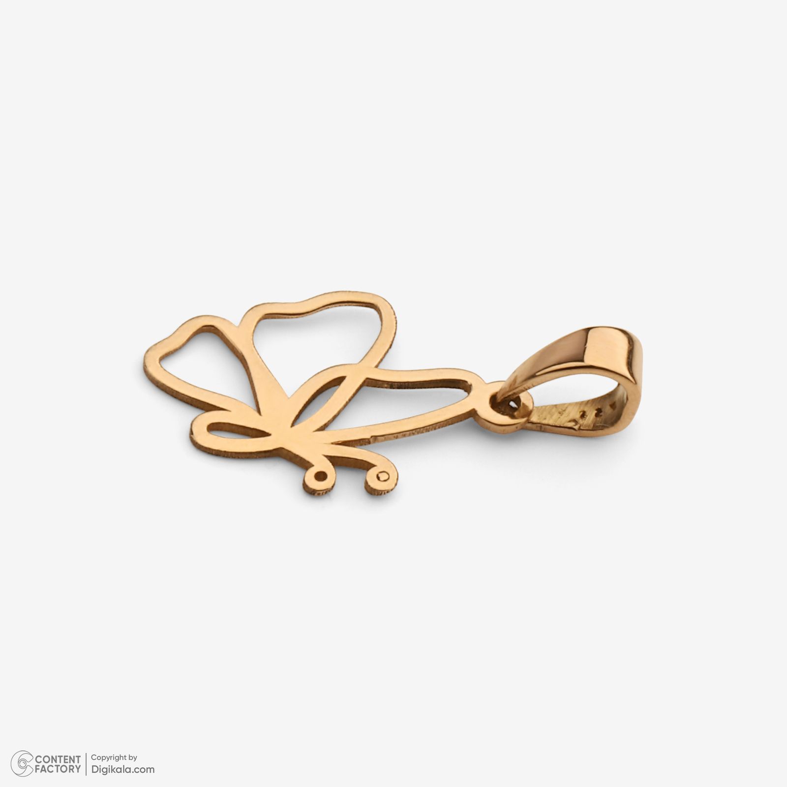 نیم ست طلا 18 عیار زنانه سایا گلد مدل پروانه ns11 -  - 7