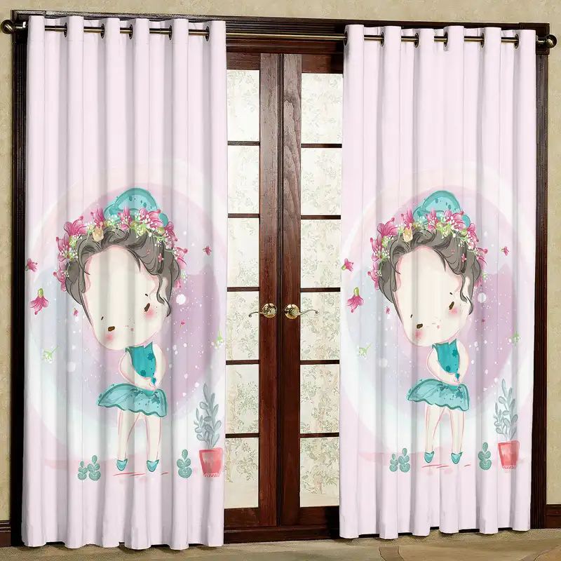 پرده مدل دختر مخمل پانچی کد 4183 سایز 200x140 سانتی متر