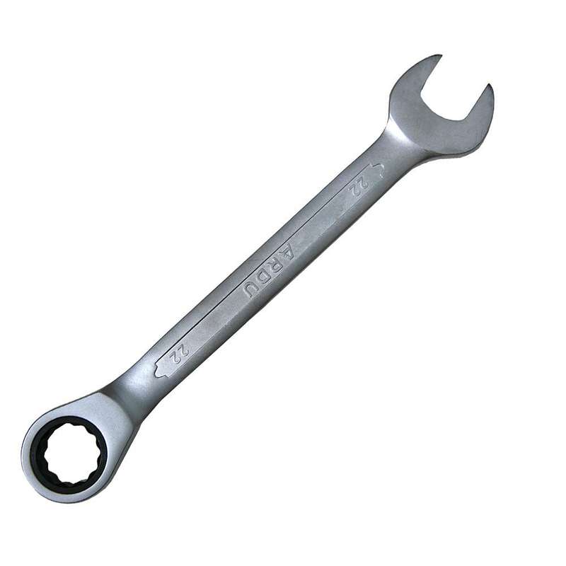 آچار یکسر تخت یکسر جغجغه ای آردو کد 220 سایز 22 میلی متر